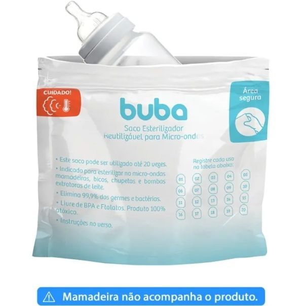SACO ESTERILIZADOR REUTILIZAVEL PARA MICRO-ONDAS 09814-BUBA