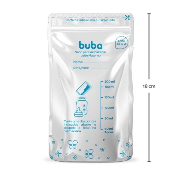SACO PARA ARMAZENAR LEITE MATERNO 09923-BUBA