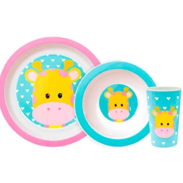 KIT REFEICAO ANIMAL FUN GIRAFA 10736-BUBA