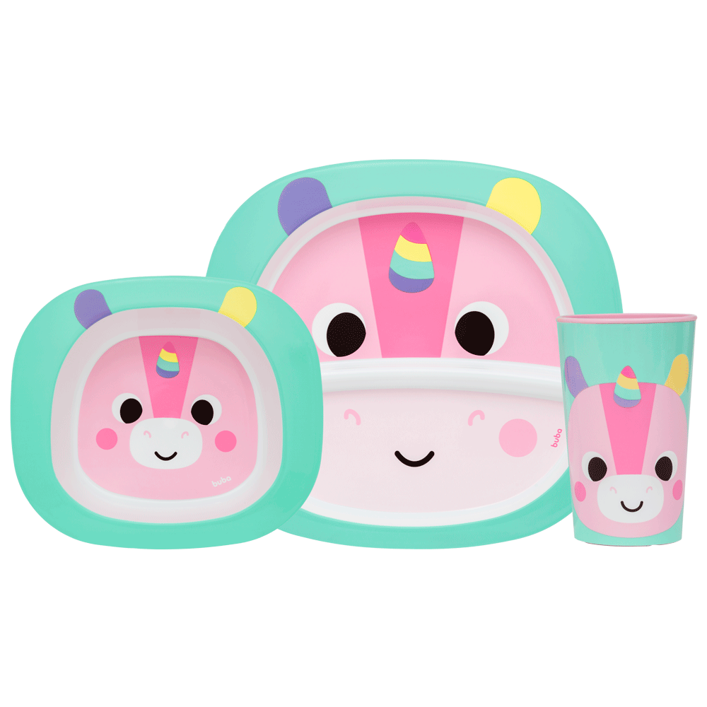 KIT REFEICAO BUBA ZOO UNICORNIO 16307-BUBA